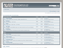 Tablet Screenshot of futuregarageforum.com